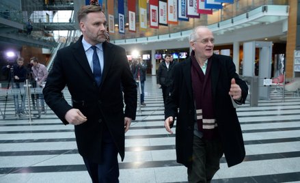 Minister skarbu państwa Dawid Jackiewicz oraz wiceminister kultury i dziedzictwa narodowego Krzyszto