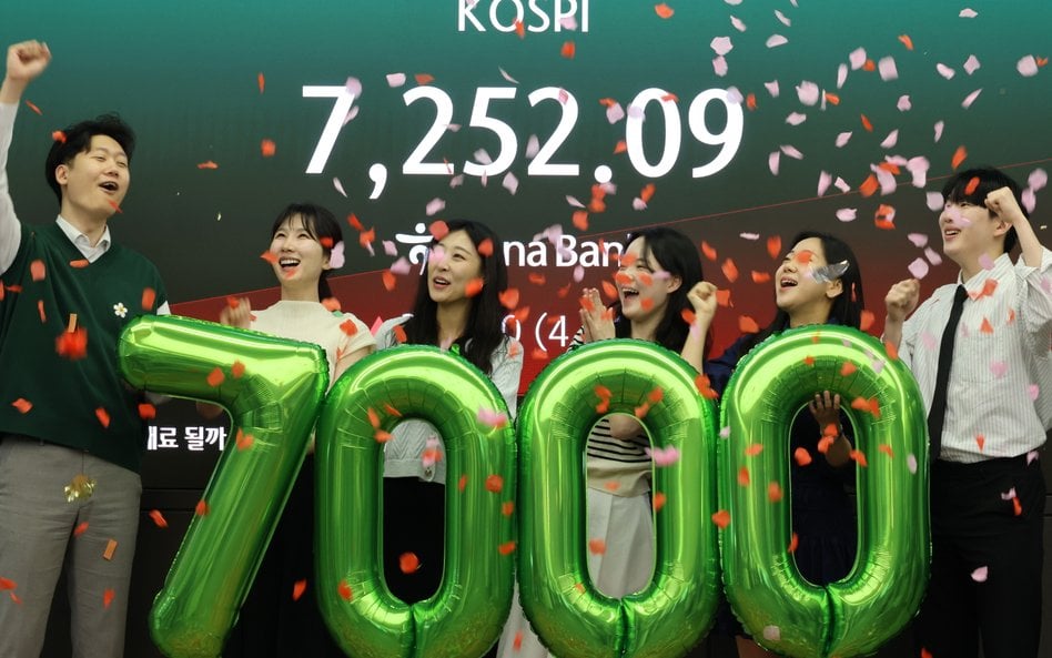 Koreański indeks Kospi po raz pierwszy w historii przekroczył poziom 7000 pkt