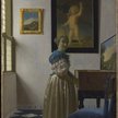 A Young Woman standing at a Virginal; Johannes Vermeer