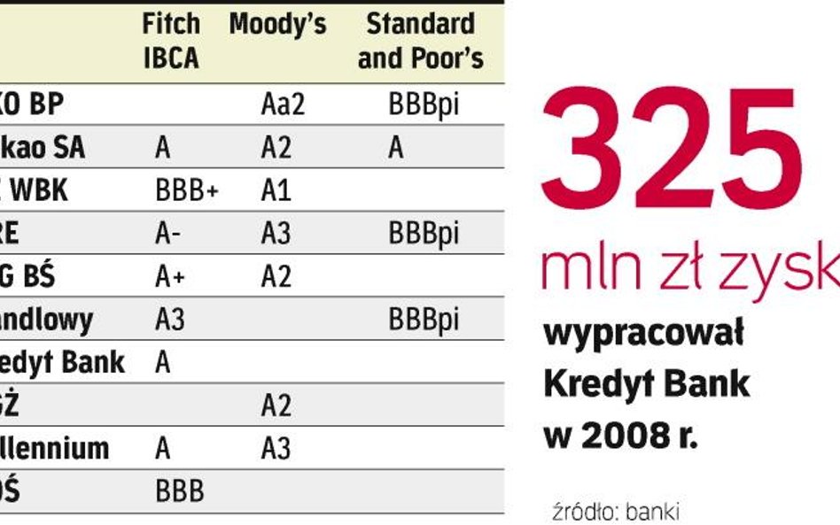 Ratingi największych instytucji w branży. Oceny obniżyły się w ostatnich miesiącach ze względu na po