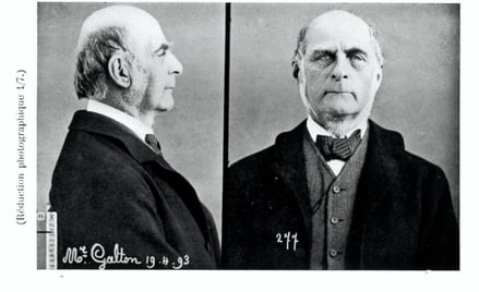 Francis Galton (1822–1911), brytyjski antropolog, psycholog i matematyk, prekursor eugeniki. Zdjęcie