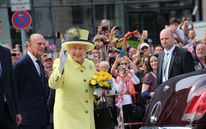 Elżbieta II i książę Filip podczas wizyty w Niemczech w 2015 roku.