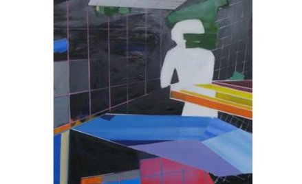 WERONIKA BET - Matthias Weischer, 2009; Olej na płótnie, 200 x 140 cm