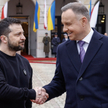 Wołodymyr Zełenski został oficjalnie przywitany przez Andrzej Dudę na dziedzińcu Pałacu Prezydenckie