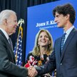 Jack Schlossberg, jego matka Caroline Kennedy (córka Johna F. Kennedy'ego) i prezydent Joe Biden. Zd
