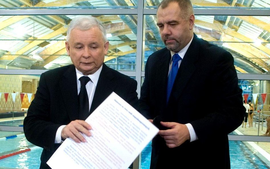 Jarosław Kaczyński i Jacek Sasin