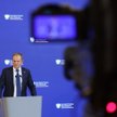 Premier Donald Tusk podczas konferencji prasowej po posiedzeniu rządu