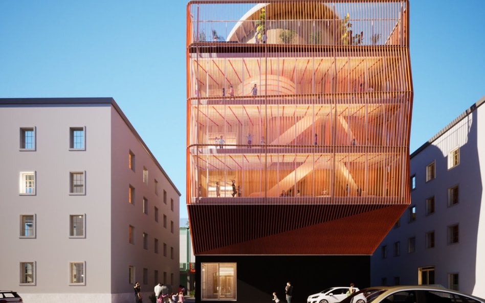 W przedszkolu projektu pracowni Kéré Architecture z Berlina nie brakuje między innymi trzypiętrowego