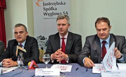 Prezes JSW?Jarosław Zagórowski (w środku) obiecuje, że zyski jastrzębskiej spółki będą rosnąć. Fot. 