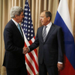 Sekretarz stanu USA John Kerry i szef rosyjskiej dyplomacji Siergiej Ławrow