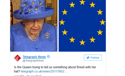 "Proeuropejski" kapelusz Elżbiety II?