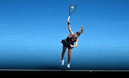 Magdalena Fręch pomimo momentami bardzo dobrej gry nie dała rady Simonie Halep