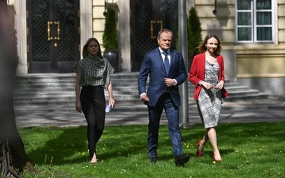 Donald Tusk i Agnieszka Dziemianowicz-Bąk
