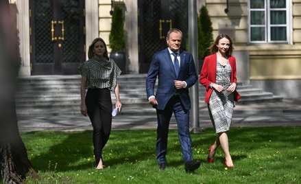 Donald Tusk i Agnieszka Dziemianowicz-Bąk