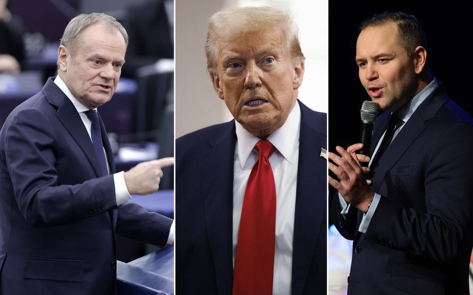 Donald Tusk, Donald Trump i Karol Nawrocki