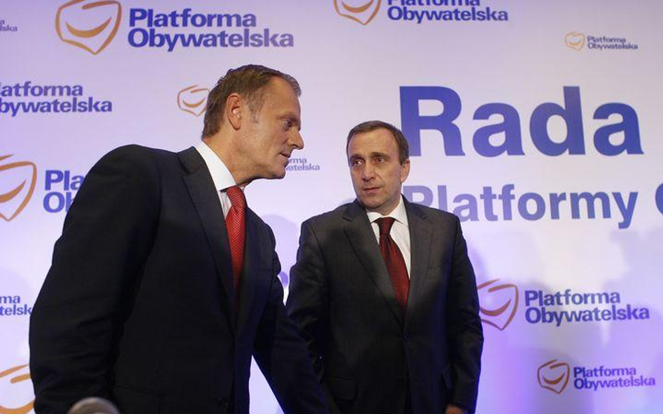 Donald Tusk i Grzegorz Schetyna