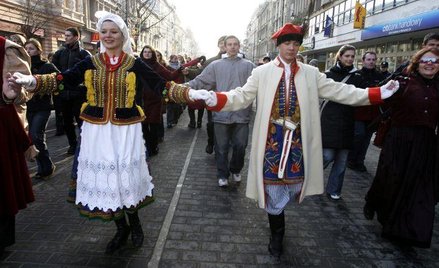 Polonez na ulicach Łodzi