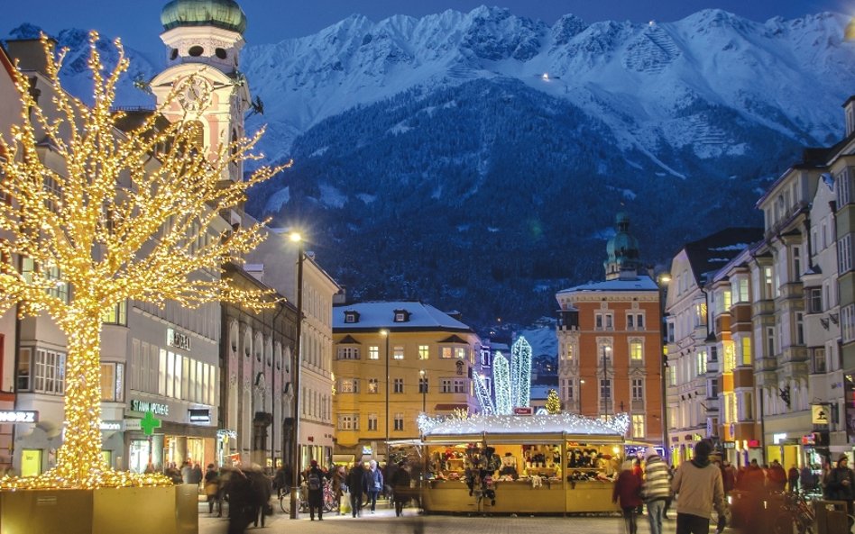 Innsbruck zimą jest bardzo atrakcyjny dla narciarzy