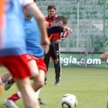 Trener Maciej Skorża na treningu Legii