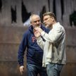 Andrzej Dobber (Holender) i twórca festiwalu Tomasz Konieczny podczas próby w Operze Leśnej