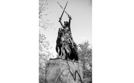 Bez tytułu (Władysław Jagiełło, zwycięzca nad najeźdźcą germańskim pod Grunwaldem, Nowy Jork), 2018,