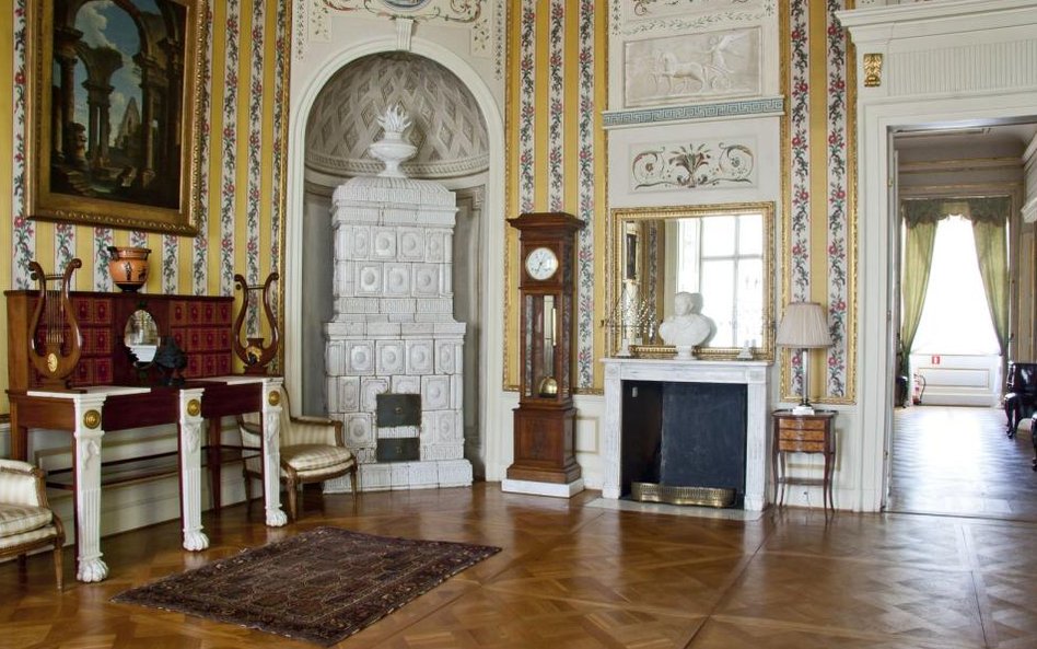 Pałac w Nieborowie, gabinet żółty