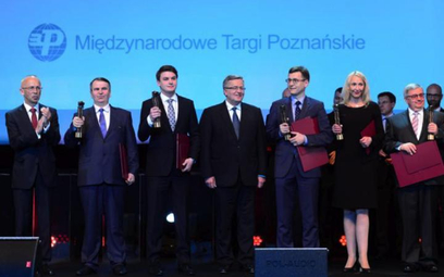 Prezydent Bronisław Komorowski w gronie przedstawicieli nagrodzonych firm