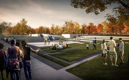 Widok na nieckę Amfiteatru