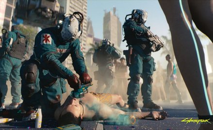 Kadr z gry „Cyberpunk 2077”, której zwiastun CD Projekt opublikował podczas tegorocznych targów E3 w