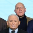 Prezes Prawa i Sprawiedliwości Jarosław Kaczyński oraz europoseł PiS Joachim Brudziński