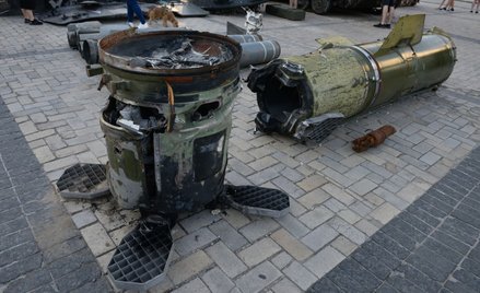 Kijów, wystawa zniszczonego sprzętu rosyjskiego, 9 czerwca