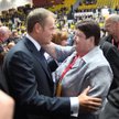 Henryka Krzywonos prowadzi agitację wyborczą w przedszkolu