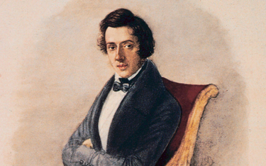 Fryderyk Chopin, akwarela z 1835 r., uznawana za wierny wizerunek kompozytora, namalowana przez Mari