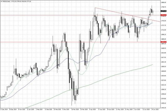 Notowania złota – dane dzienne