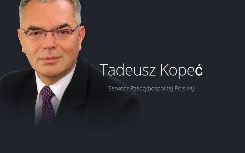 Senator Tadeusz Kopeć odchodzi z PO