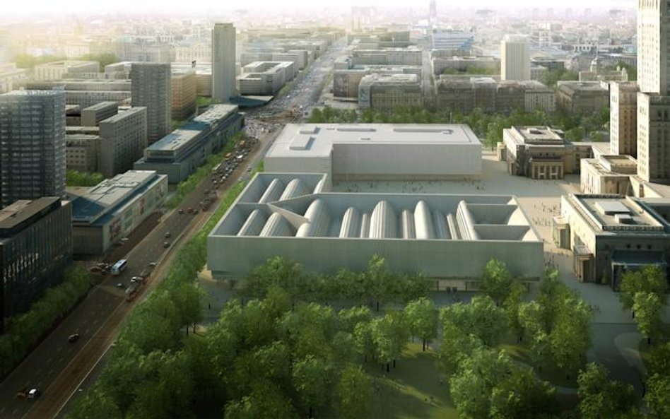 rendering budynku Muzeum proj. Christian Kerez