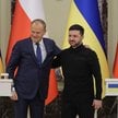 Luty 2026. Premier Donald Tuskoraz prezydent Ukrainy Wołodymyr Zełenski podczas konferencji prasowej