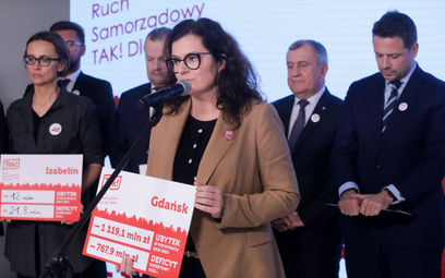 Konferencja prasowa Ruchu Samorządowego "Tak! dla Polski" „Budżety przetrwania”, 22 listopada 2022 w