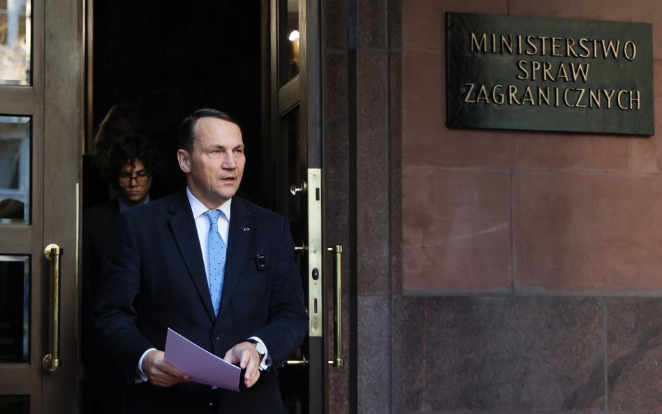 Minister spraw zagranicznych Radosław Sikorski