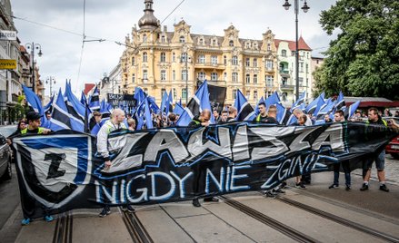 Kibice z Bydgoszczy w obronie Zawiszy