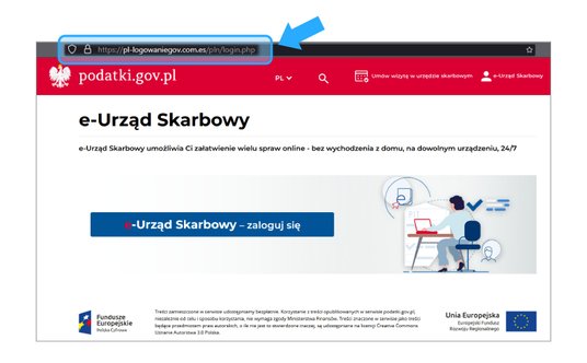 Fałszywe strony są często podobne do oryginalnych stron resortu finansów i trudno je odróżnić