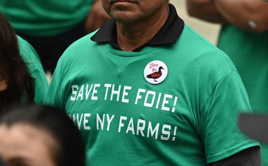 Protest producentów foie gras