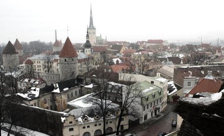Panorama Tallina - stolicy Estonii
