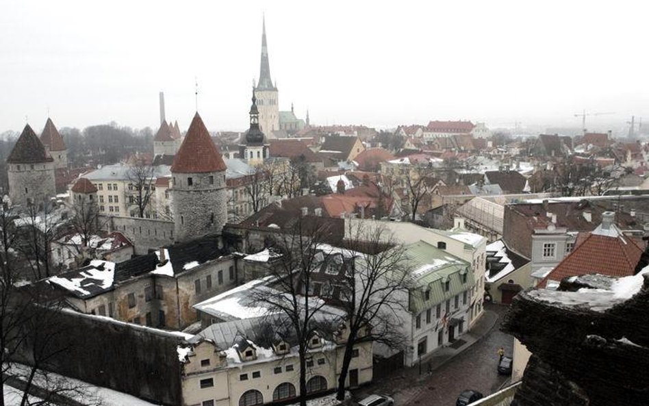 Panorama Tallina - stolicy Estonii