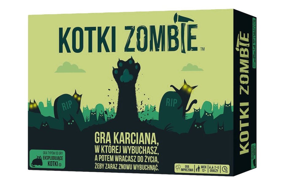 „Eksplodujące kotki: Zombie”, wyd. Rebel.pl, twórcy: Matthew Inman, Elan Lee, Shane Small