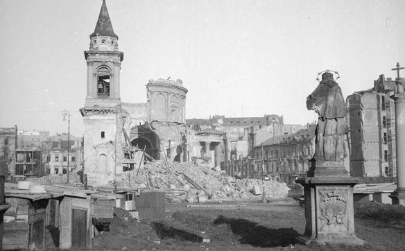 Ruiny Warszawy po II Wojnie Światowej