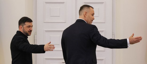 Wołodymyr Zełenski i Karol Nawrocki