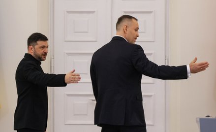 Wołodymyr Zełenski i Karol Nawrocki