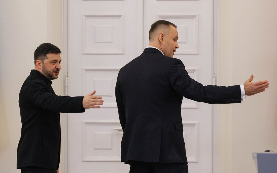 Wołodymyr Zełenski i Karol Nawrocki