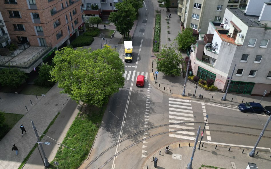 Ulica Wileńska róg Czynszowej współcześnie